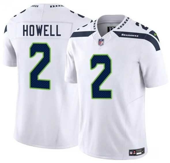 Men & Women & Youth Seattle Seahawks #2 Sam Howell White 2025 F.U.S.E. Vapor Limited Stitched Jersey->seattle seahawks->NFL Jersey